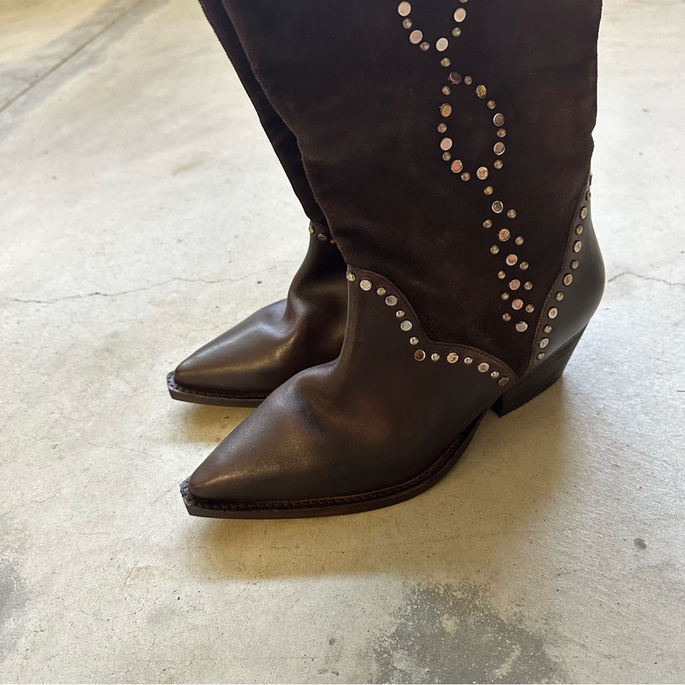 free people jackson studded western boots - Picture 4 of 4